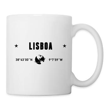 Lisboa Portugal Coordinates Planet Earth - Mug - white - Right