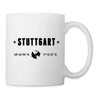 Stuttgart Germany Coordinates Gps Globe - Mug - white - Right
