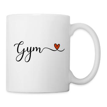 Gym - Fitness lettering with heart - Mug - white - Right