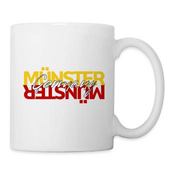 Münster Germany - Tasse - Weiß - Rechts