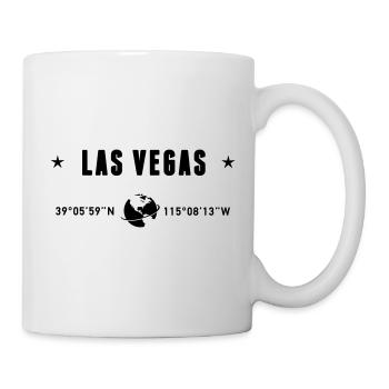 Las Vegas Nevada Coordinates Globe - Mug - white - Right