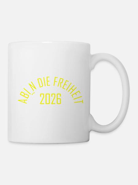 ABI 2026 Freiheit - Tasse - Weiß