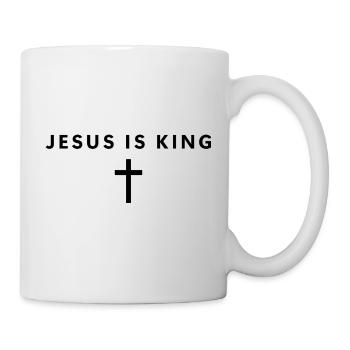 Jesus is King – Minimalist Faith – Jesus - Mug - white - Right