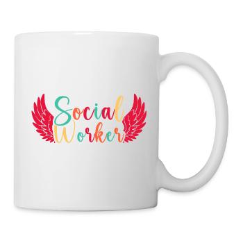 Social Worker Quote Worker Social Work - Tasse - Weiß - Rechts