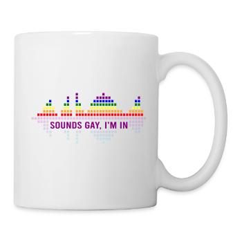 Funny sounds gay I'm in LGBT Pride Month - Mug - white - Right