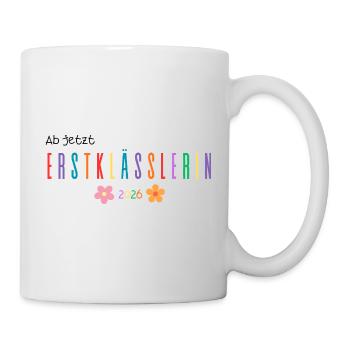 Erstklässlerin 2026 Einschulung Mädchen - Tasse - Weiß - Rechts