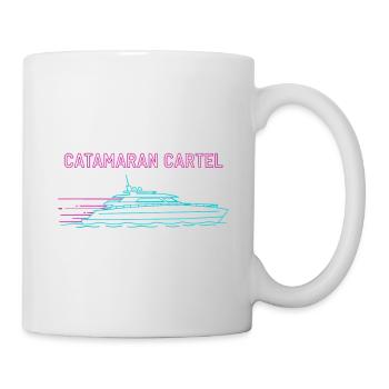 Synthwave Catamaran Cartel - Mug - white - Right
