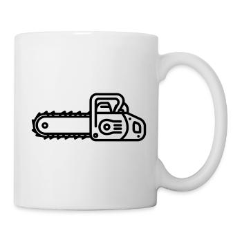 Kettensäge - Tasse - Weiß - Rechts