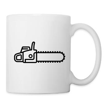 Kettensäge - Tasse - Weiß - Rechts