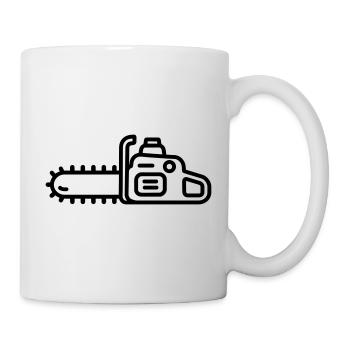 Kettensäge - Tasse - Weiß - Rechts