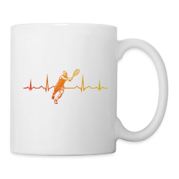 Idée cadeau pour un tennis avec tennis - Mug blanc - blanc - Droite