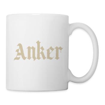 Anker Gothic Vintage Design - Tasse - Weiß - Rechts