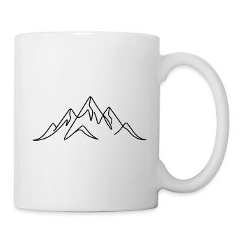 Gebirge - Tasse - Weiß - Rechts