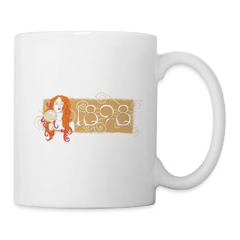 Gustav Klimt, logo de la poitrine : Nuda Veritas 1898 - Mug blanc - blanc - Droite
