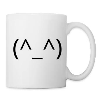 Happy Emoticon (^_^) Smile Classic - Mug - white - Right