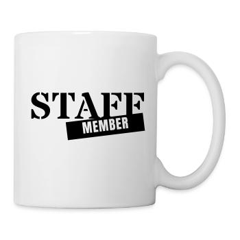 Membre du personnel - Employé de l’équipe pour événements personnels - Mug blanc - blanc - Droite