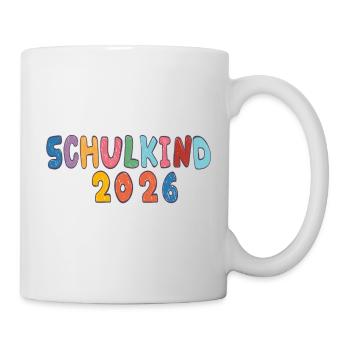 Schulkind 2026  - Tasse - Weiß - Rechts