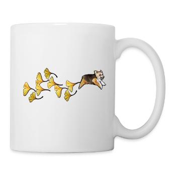 Ginkgo Garden Corgi Trail - Mug - white - Right