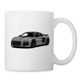 Grauer Supersport Roadster - Tasse - Weiß - Rechts