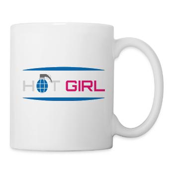 Heißes Mädchen-Bösewicht-Attitüde - Tasse - Weiß - Rechts