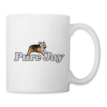 Pure Joy Corgi Lauf - Tasse - Weiß - Rechts