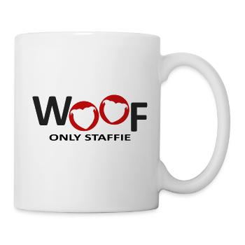 Staffie woof - 032 - Mug blanc - blanc - Droite