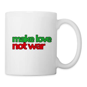 Make Love Not War - Tasse - Weiß - Rechts