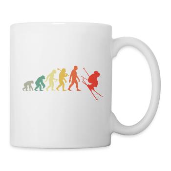 Ski Evolution for Skiers Downhill Skiing Fan - Mug - white - Right