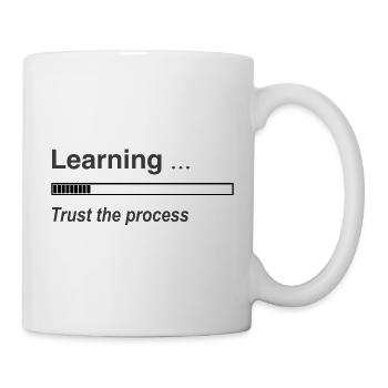Apprentissage de la barre de chargement - Mug blanc - blanc - Droite