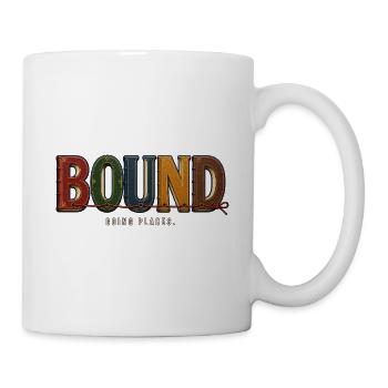 BOUND – Going Places | A book play on words - Mug - white - Right