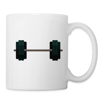Barbell Dumbbell - Mug - white - Right