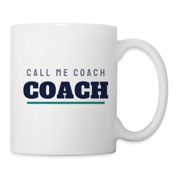 Coach College Schriftzug - Trainer Team Verein - Tasse - Weiß - Rechts