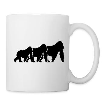 Monkey Silhouettes - Mug - white - Right