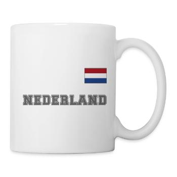Niederlande Trikot Look - Holland – NEDERLAND - Tasse - Weiß - Rechts
