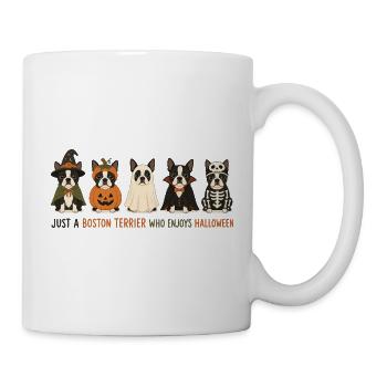 Boston Terrier Halloween-Crew - Tasse - Weiß - Rechts