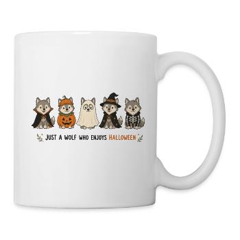 Halloween Wolf - Tasse - Weiß - Rechts