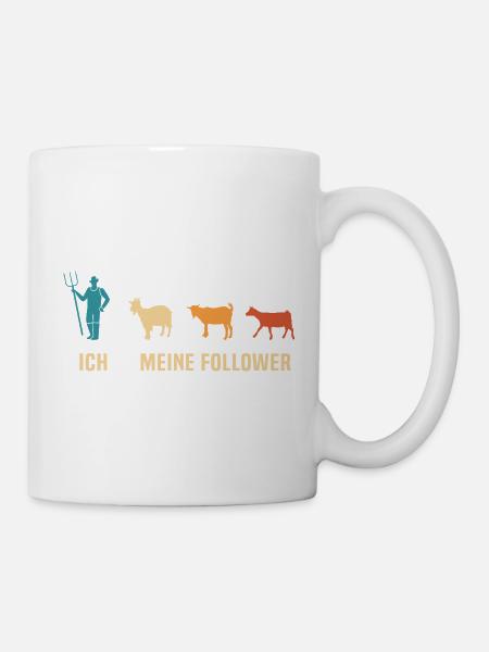 Ich und Meine Follower Ziege t-shirt Ziegen - Tasse - Weiß