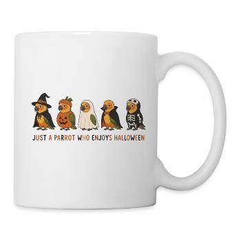 Papageien-Halloween-Crew - Tasse - Weiß - Rechts