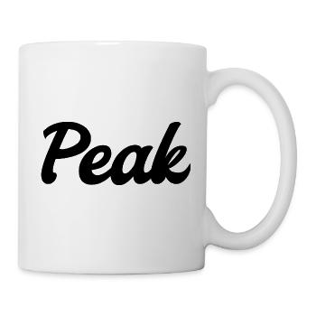 Peak Streetwear – Retro Script Design (black) - Tasse - Weiß - Rechts
