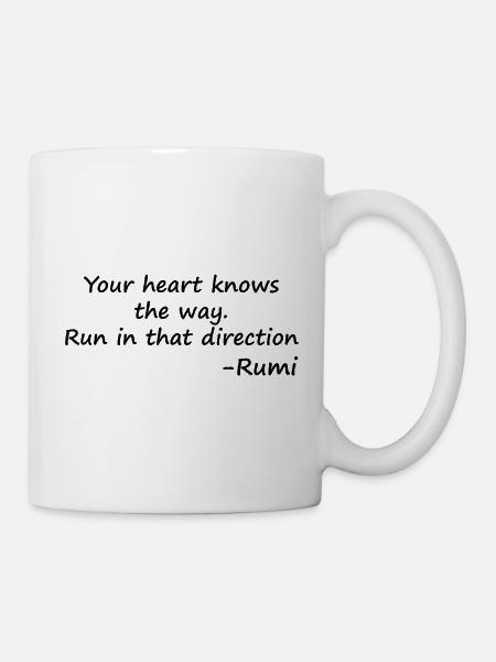 Dein-Herz-kennt-den-Weg - Tasse - Weiß