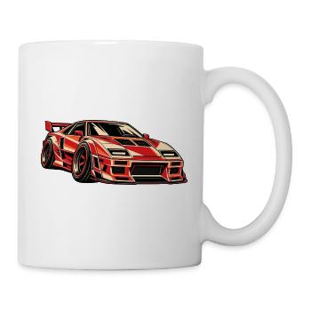 Retro Racing Car - Tasse - Weiß - Rechts
