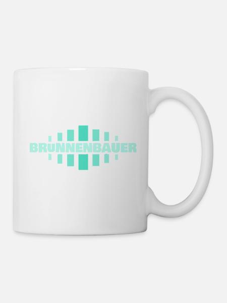 Job Brunnenbauer - Tasse - Weiß
