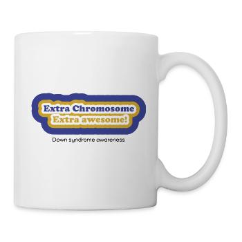 Extra Chromosom Extra Awesome - Tasse - Weiß - Rechts