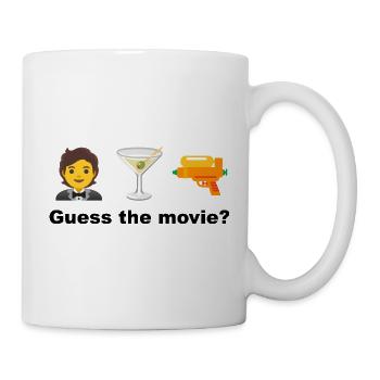 Das Cocktail-Abenteuer des Spions – Rate mal, Film oder Film - Tasse - Weiß - Rechts
