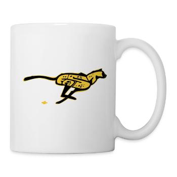Schnelles, gezogenes Wort - Tasse - Weiß - Rechts