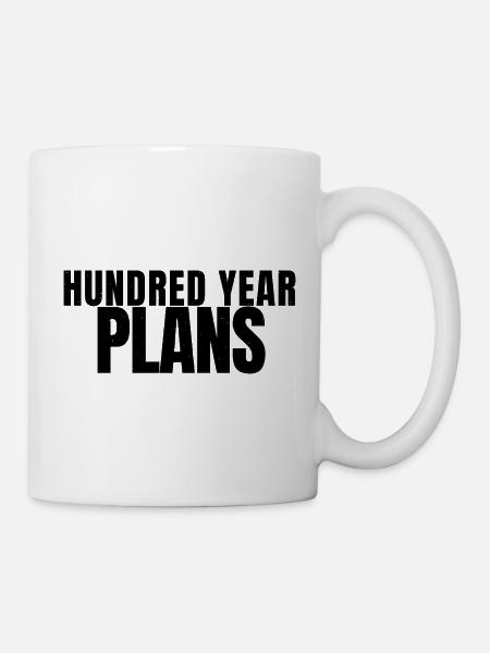 Schildkroete - Hundred Year Plans - Reptilien - Tasse - Weiß