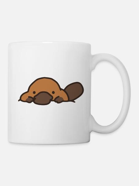 Süßes Schnabeltier - Tasse - Weiß