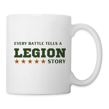 Legion-Schlachtgeschichte - Tasse - Weiß - Rechts