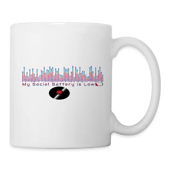 Mein Sozialakku ist leer - Tasse - Weiß - Rechts