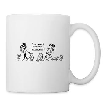 Alles ist unter Kontrolle... Vom Telefon (Schwarz) - Tasse - Weiß - Rechts